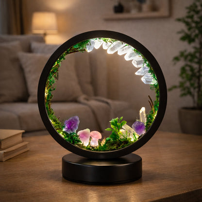 ZenCrystal – Čarovná Minerálna Lesná Lampa