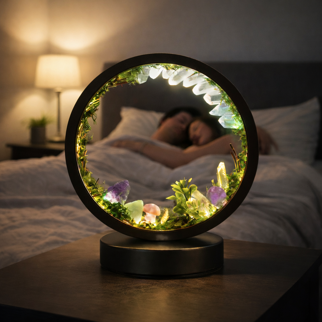 ZenCrystal – Čarovná Minerálna Lesná Lampa