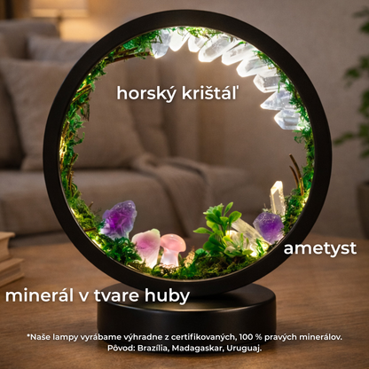 ZenCrystal – Čarovná Minerálna Lesná Lampa