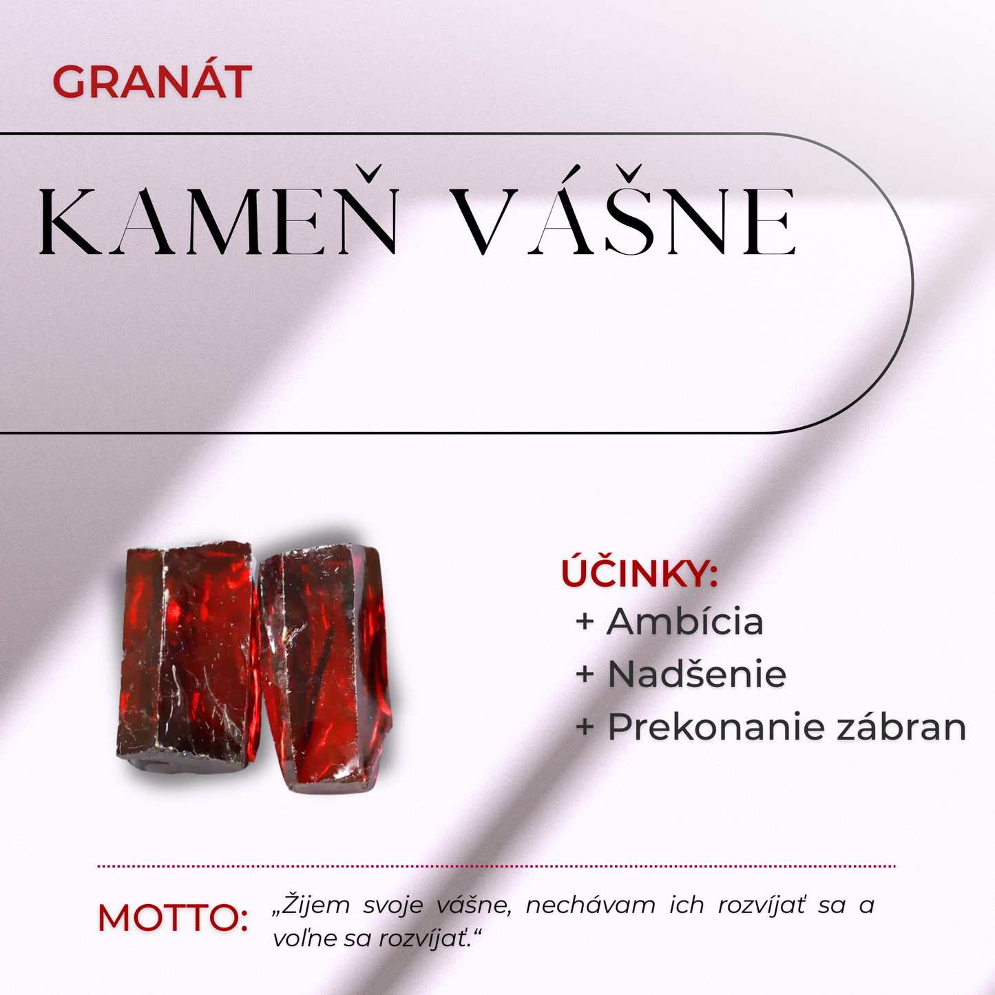 ZenCrystal – Rubín-Granát prsteň