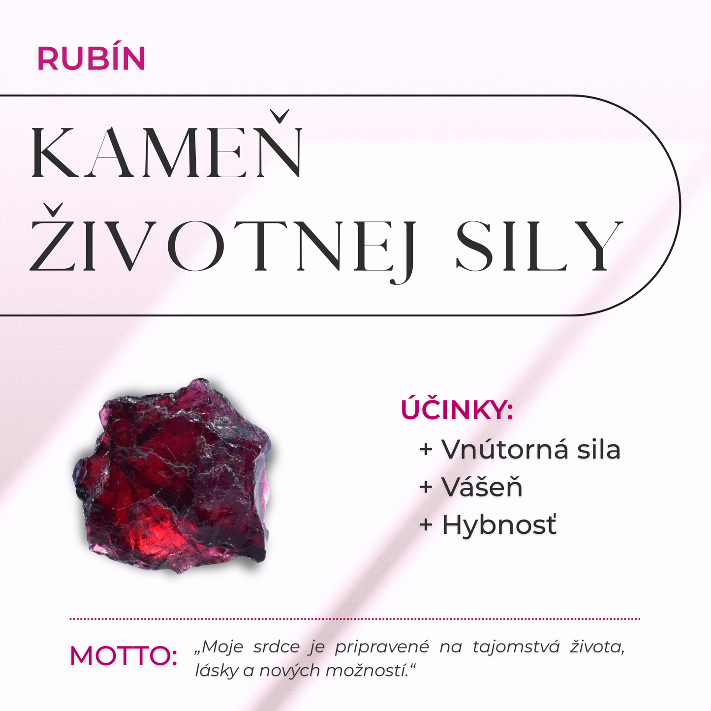 ZenCrystal – Rubín-Granát prsteň