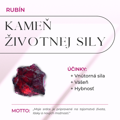 ZenCrystal – rubínovo-granátový prsteň