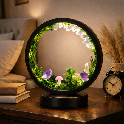 ZenCrystal – Čarovná Minerálna Lesná Lampa